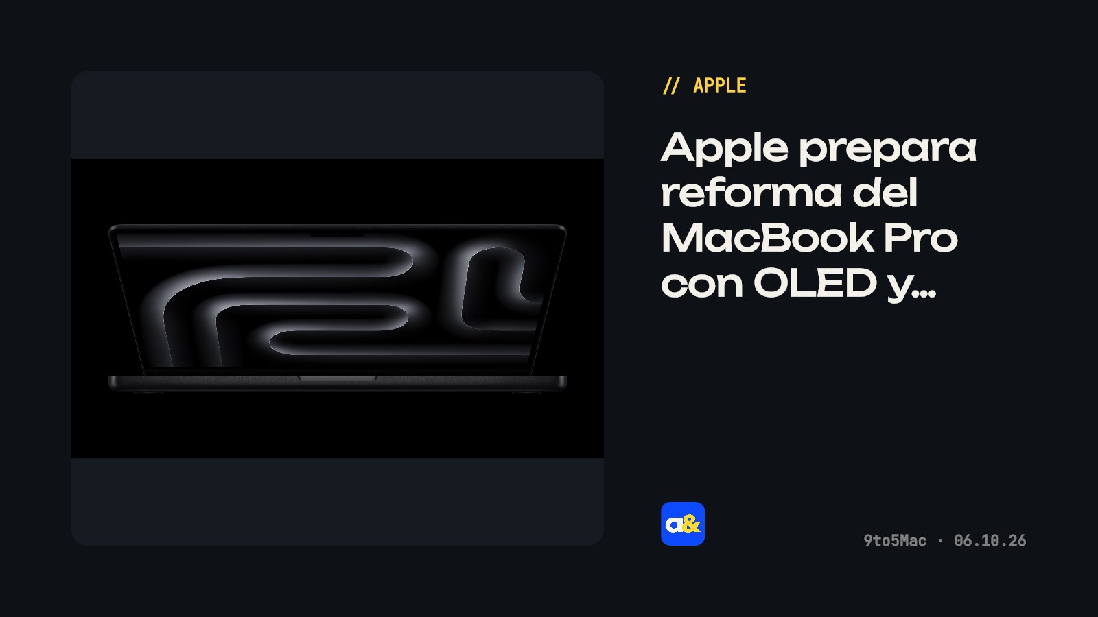 Apple prepara una reforma del MacBook Pro