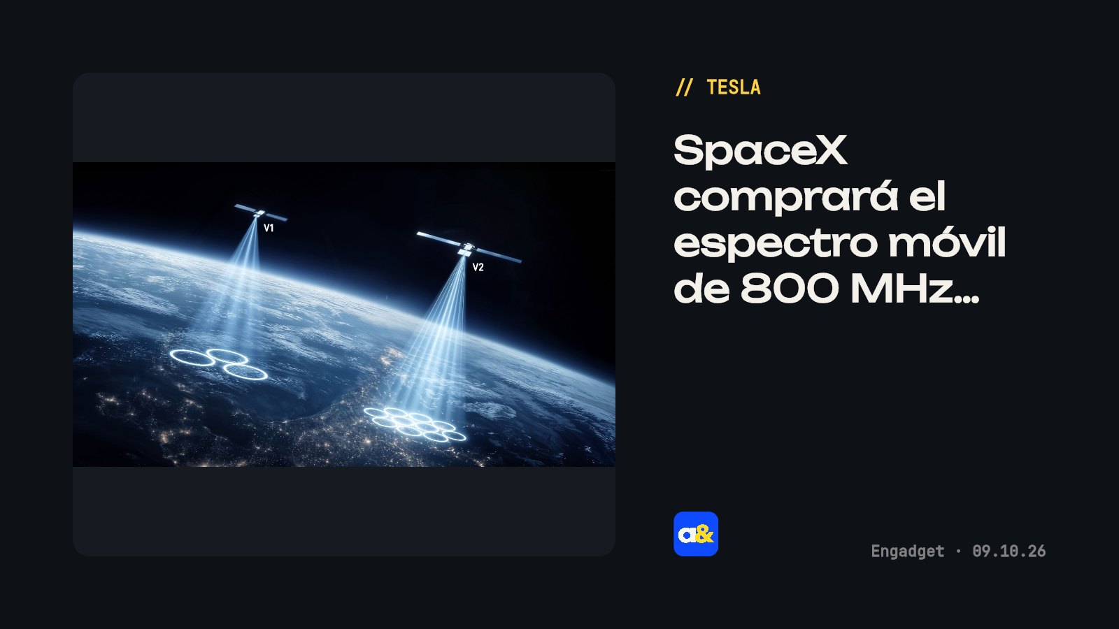 SpaceX planea convertirse en operador móvil principal