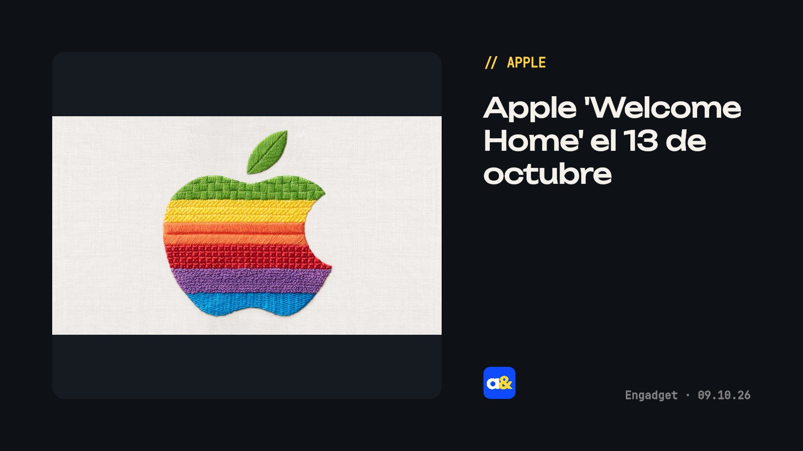 Apple 'Welcome Home': lo que se espera del evento