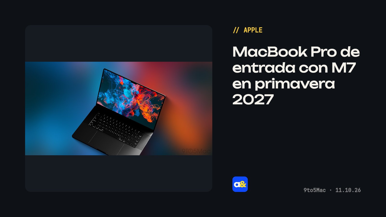 Rumores sobre nuevo MacBook Pro de entrada con diseño renovado