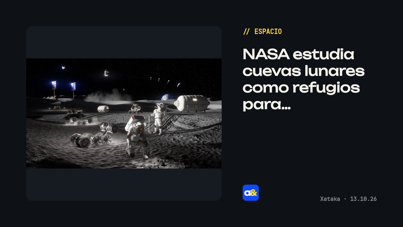 Nuevos estudios de la NASA sobre cuevas lunares