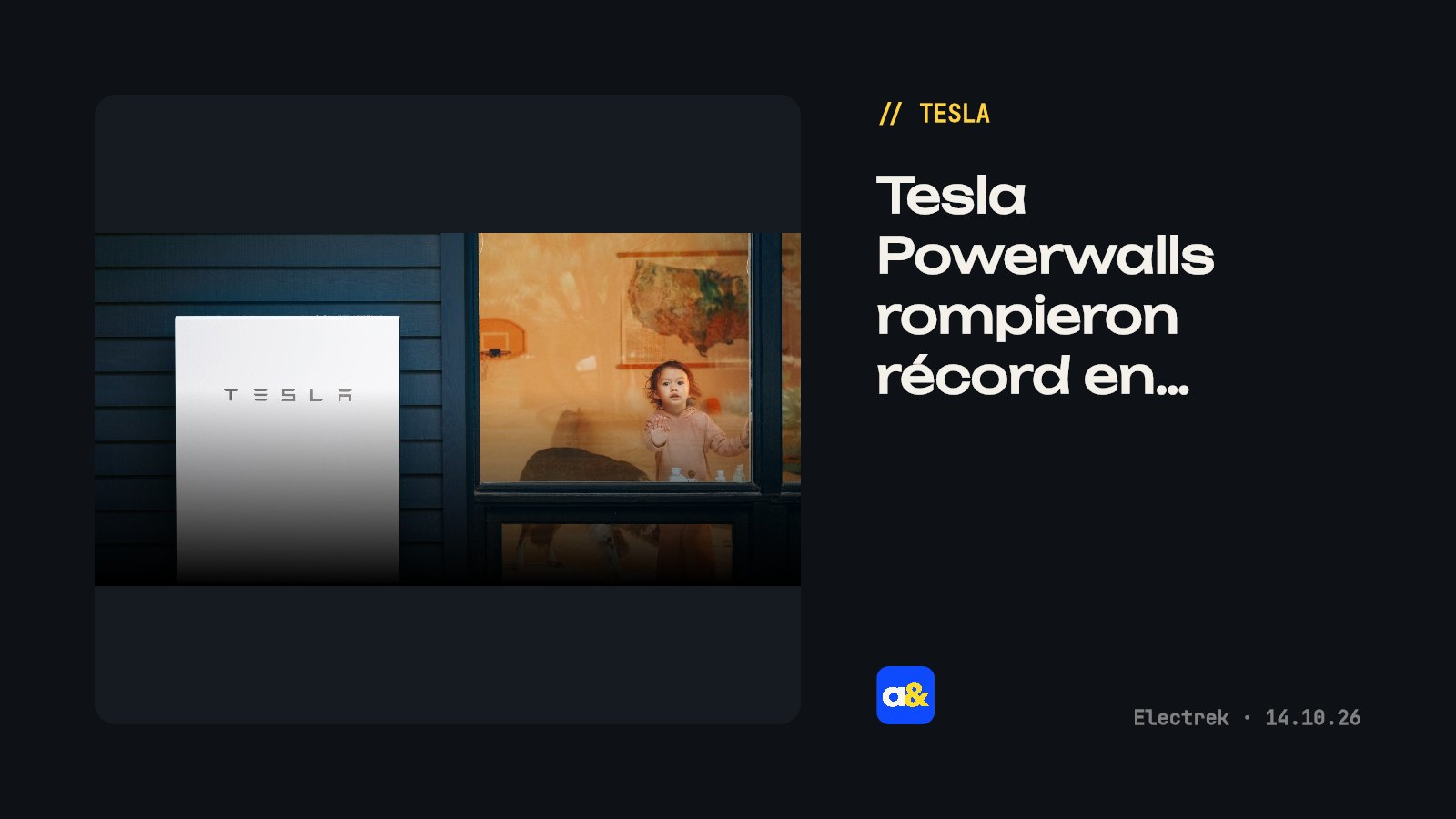 Tesla Powerwalls rompieron récord en la red de California