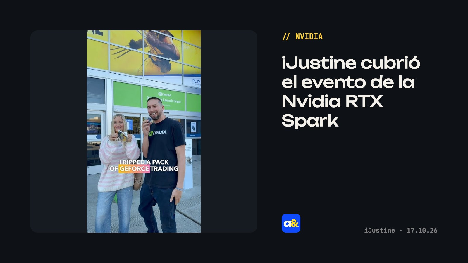 Lanzamiento de la Nvidia RTX Spark celebrado