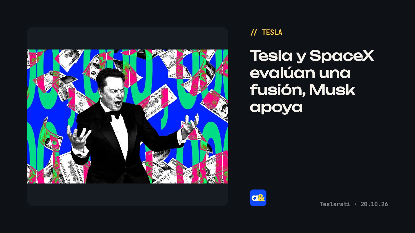 Elon Musk apoya la fusión entre Tesla y SpaceX