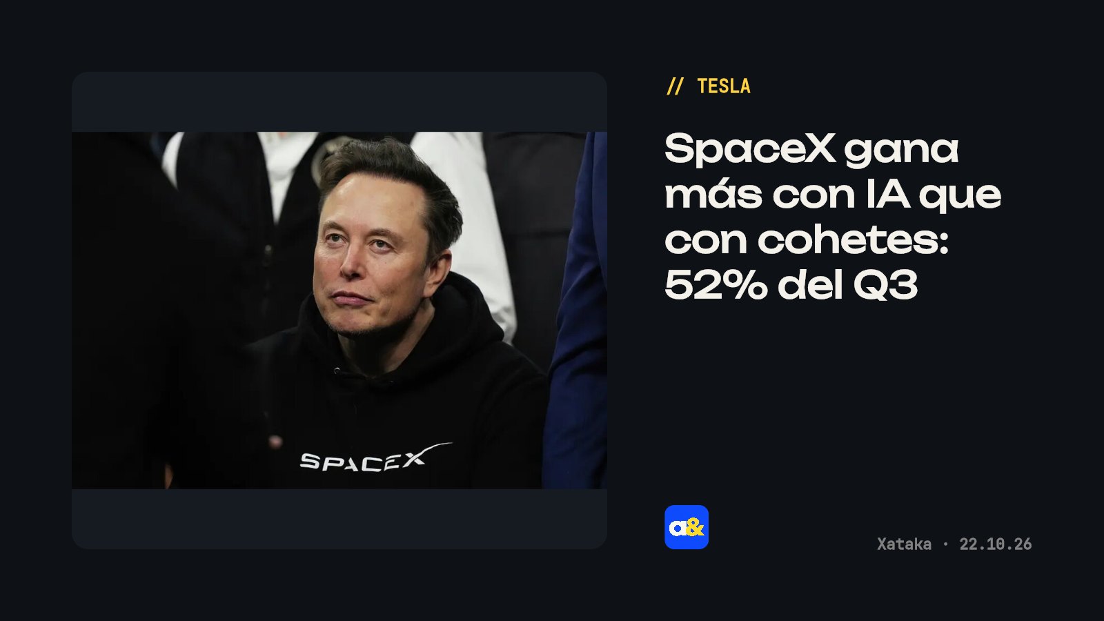 SpaceX genera más ingresos con IA que con cohetes