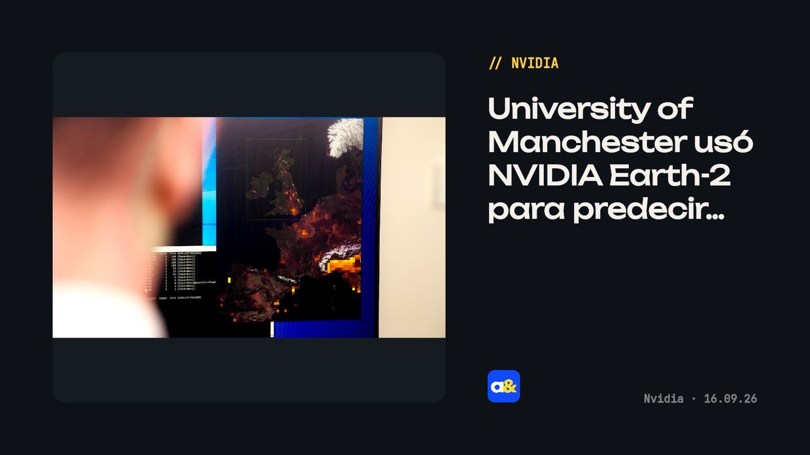 University of Manchester usó NVIDIA Earth-2 para predecir contaminación