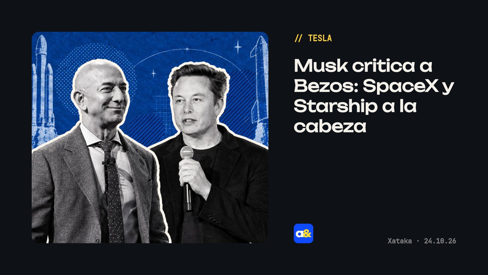 Elon Musk critica planes de Bezos