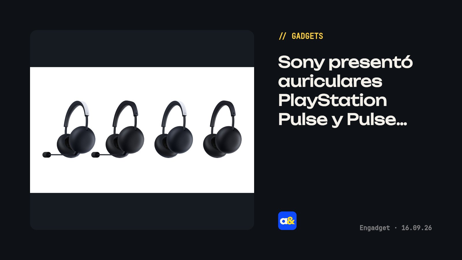 Sony presentó los auriculares PlayStation Pulse y Pulse Edge con tecnología magnética planar