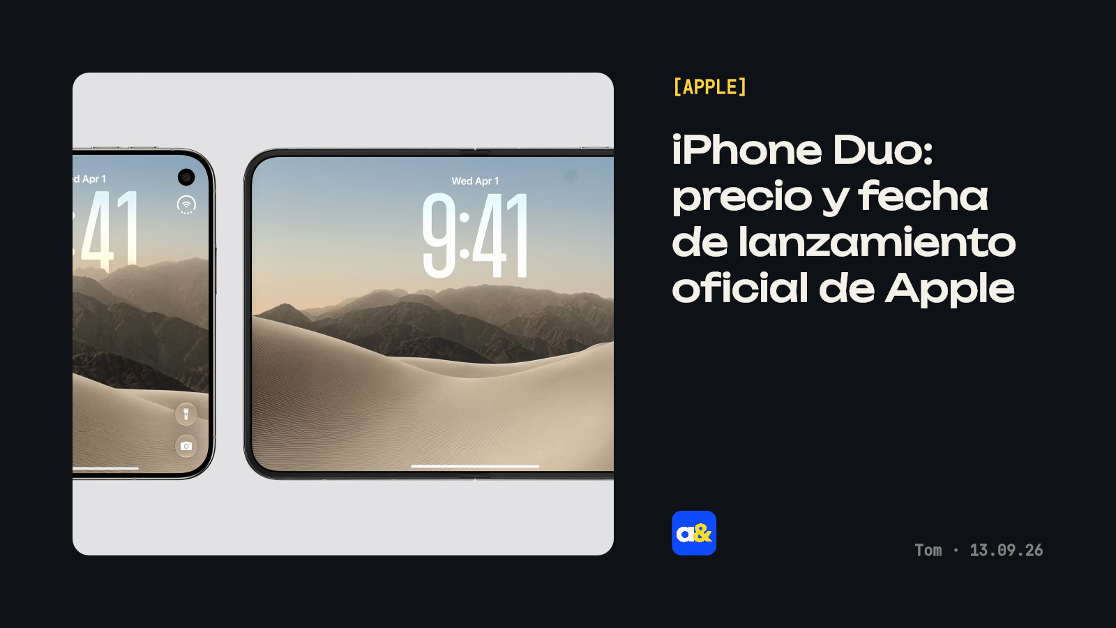iPhone Duo: precio y fecha de lanzamiento oficial de Apple
