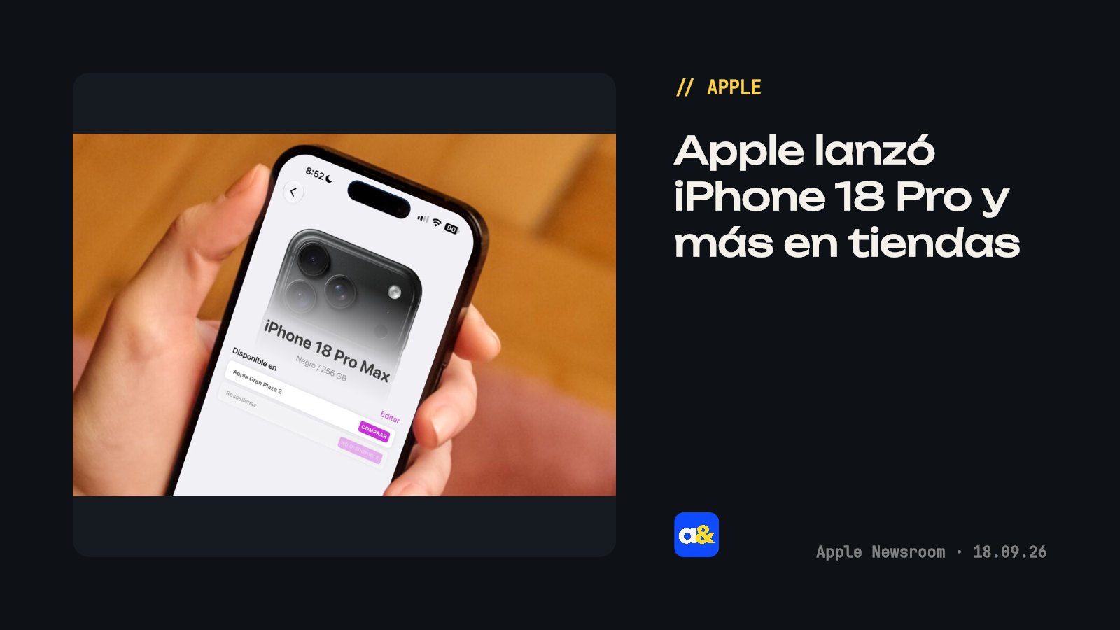 Apple lanzó iPhone 18 Pro, Apple Watch Series 12, Apple Watch Ultra 4 y más en tiendas