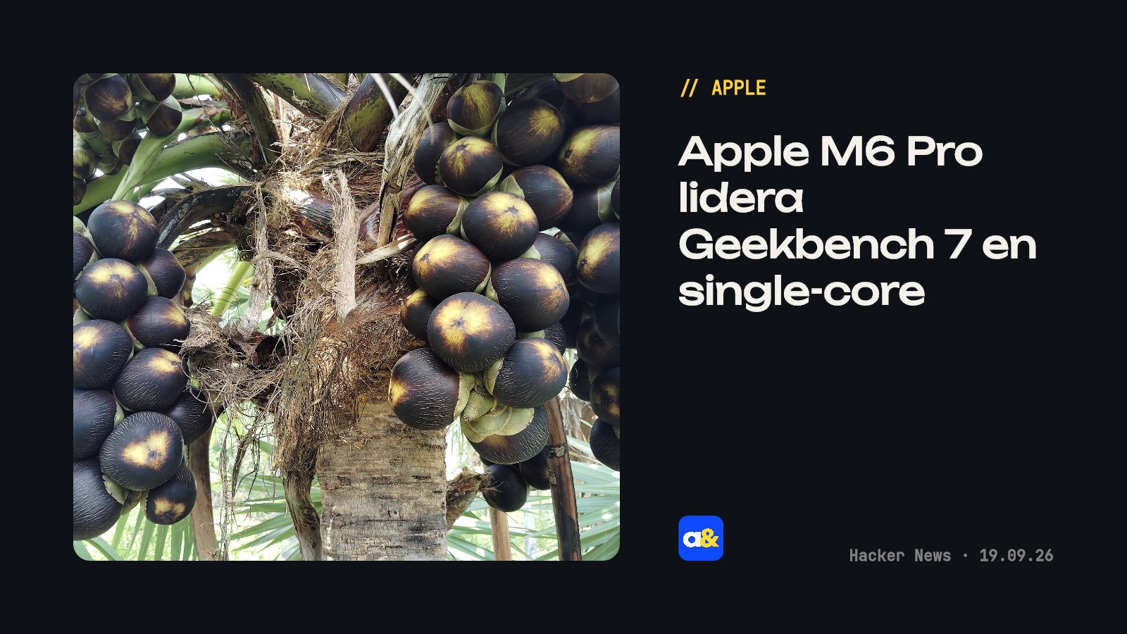 Apple M6 Pro logró el puntaje más alto en single-core de Geekbench 7
