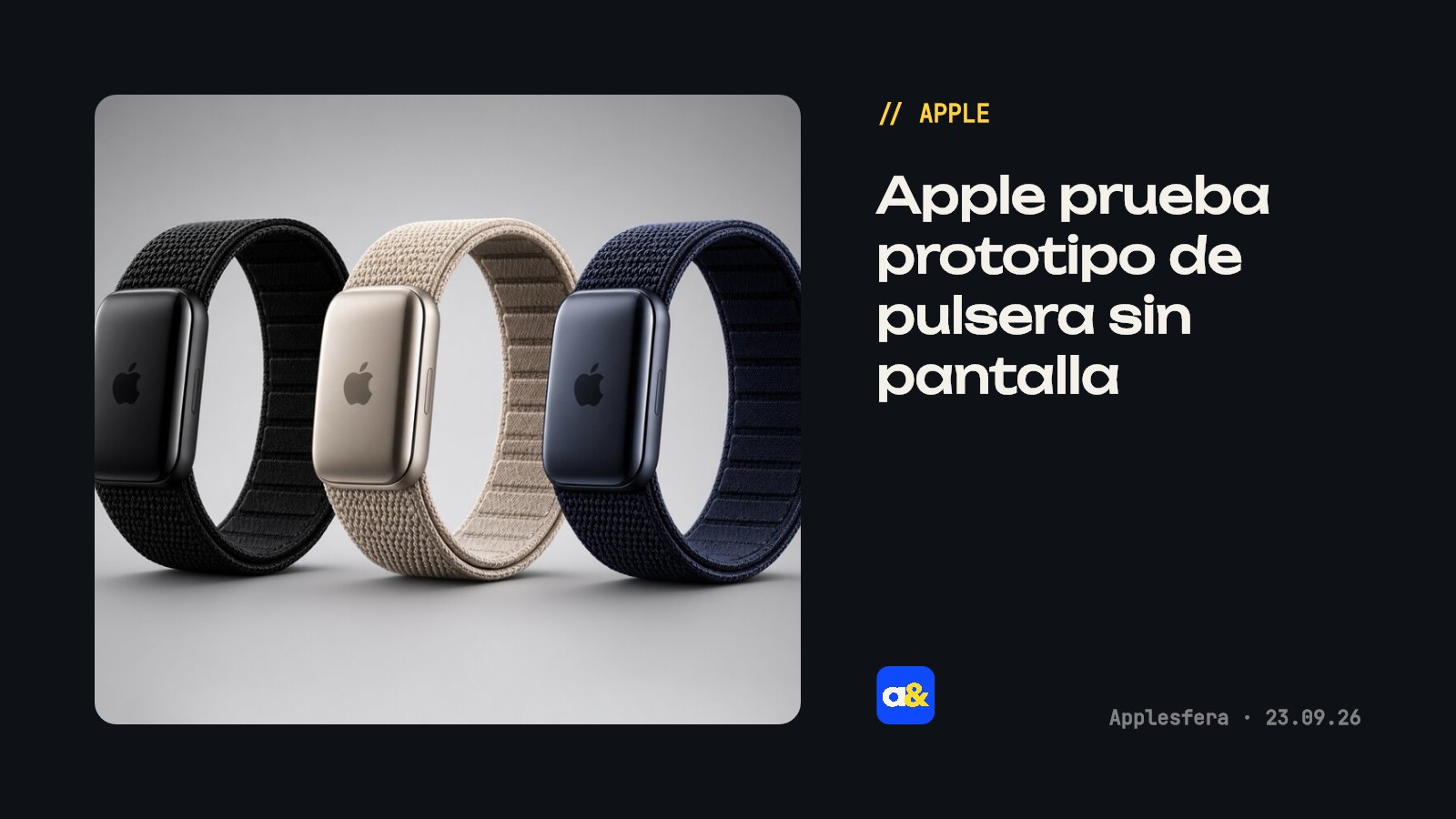 Apple tantea lanzamiento de pulsera deportiva sin pantalla