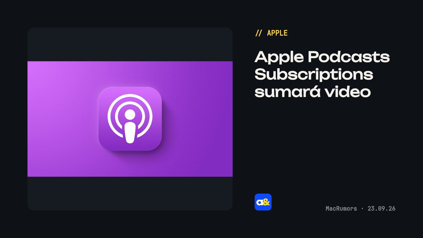 Apple Podcasts Subscriptions pronto soportará video