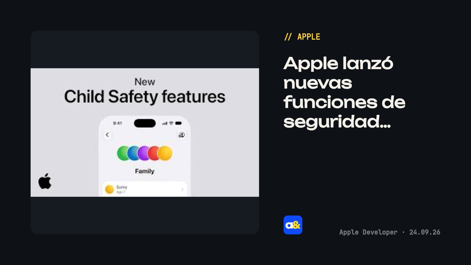 Apple presentó nuevas funciones de seguridad infantil para padres