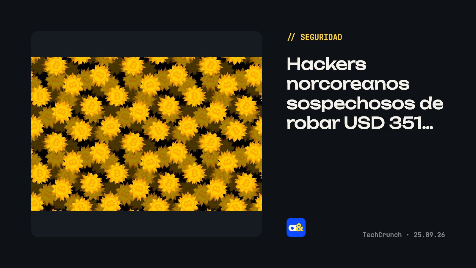 Hackers norcoreanos sospechosos de robo de USD 351 millones en criptomonedas