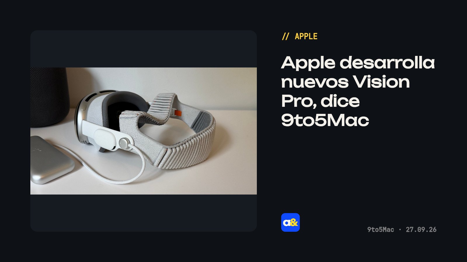 Apple trabaja en nuevas versiones de Vision Pro