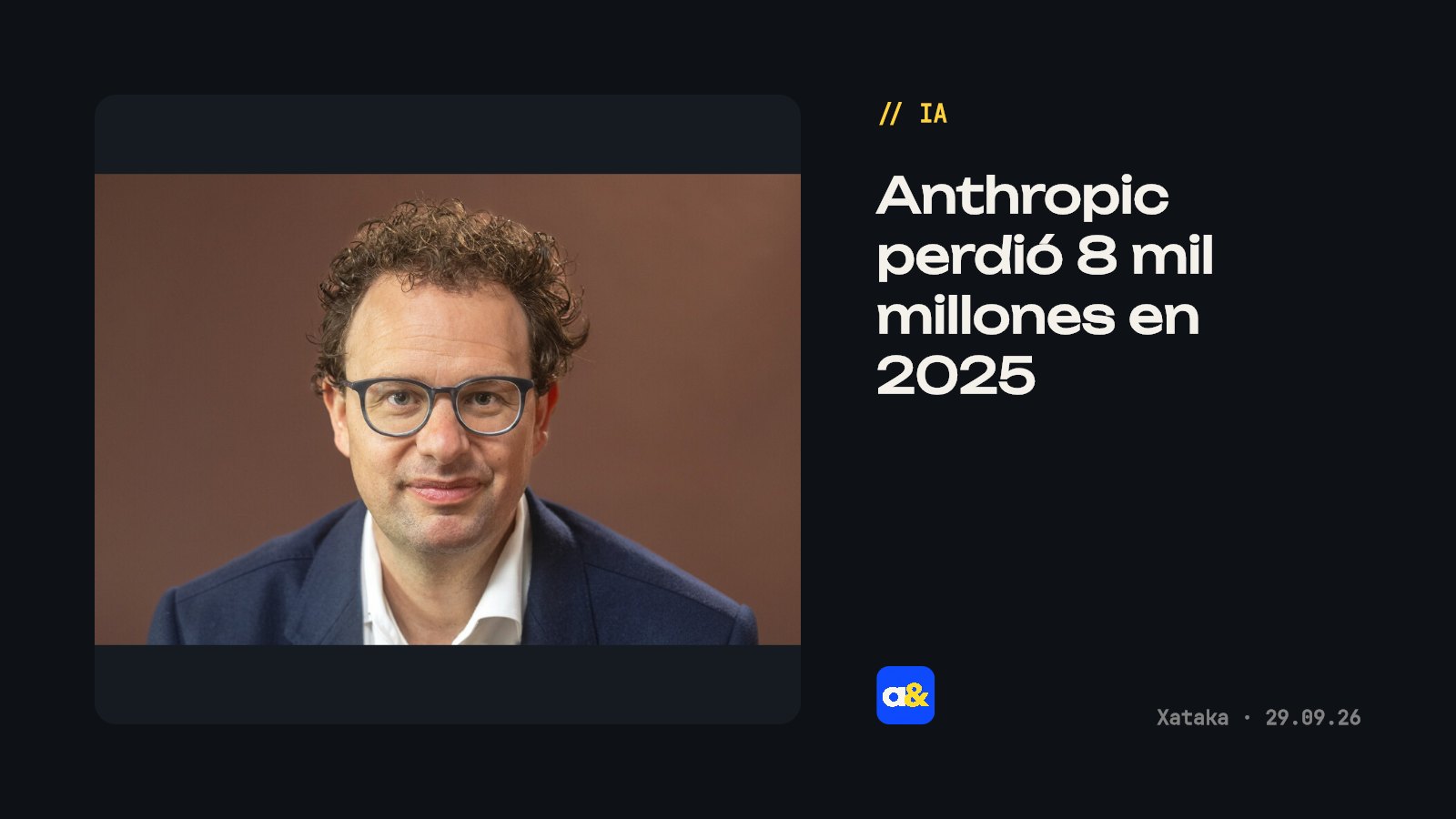 Revelan millonarias pérdidas de Anthropic