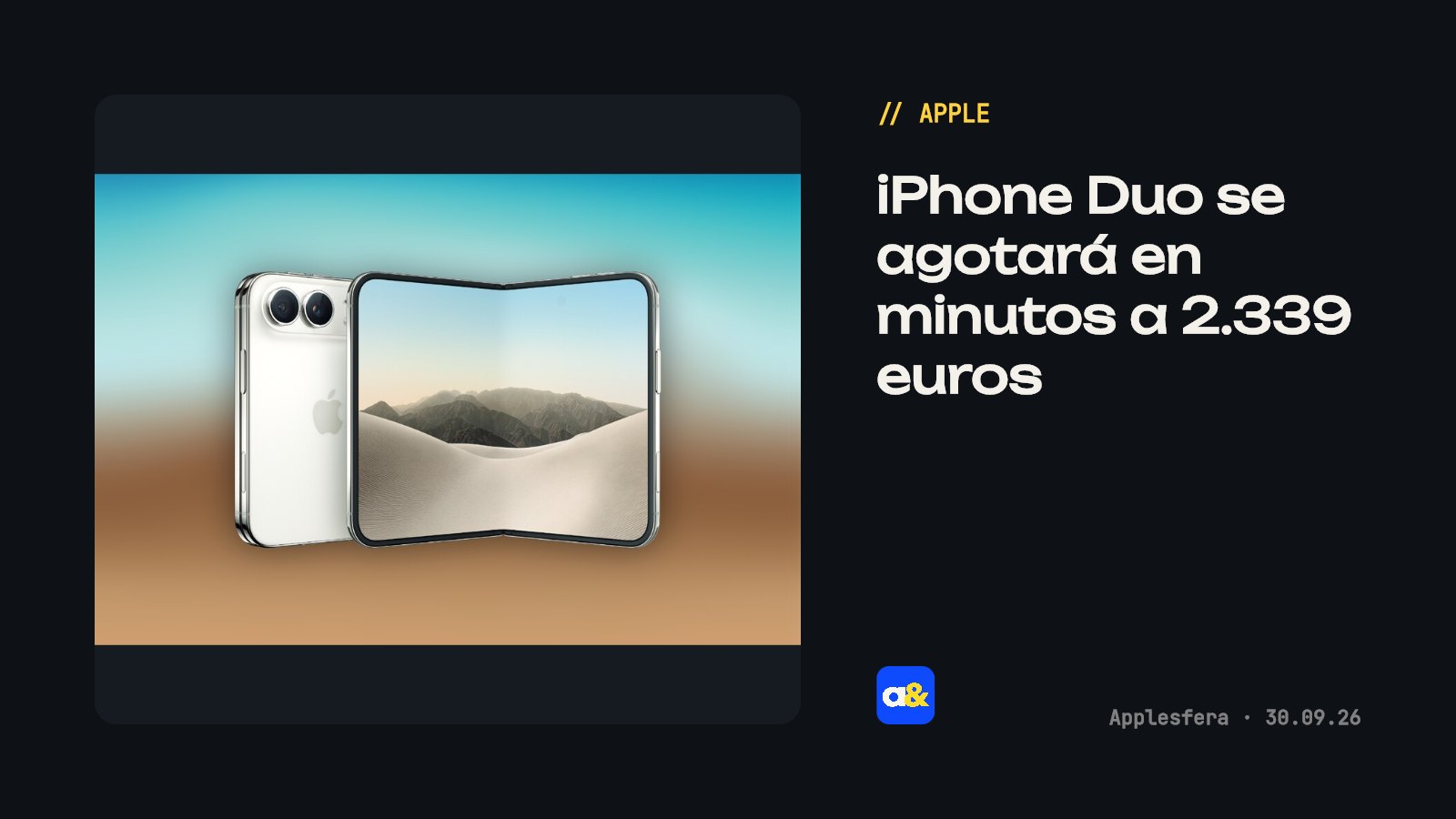 Reservas del iPhone Duo podrían agotarse rápidamente