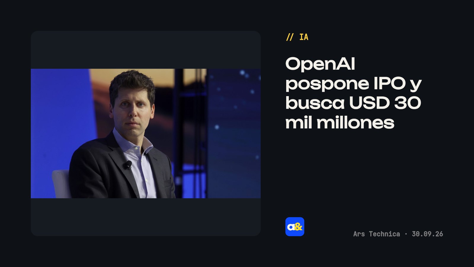 OpenAI retrasa su salida a bolsa por preocupaciones de seguridad
